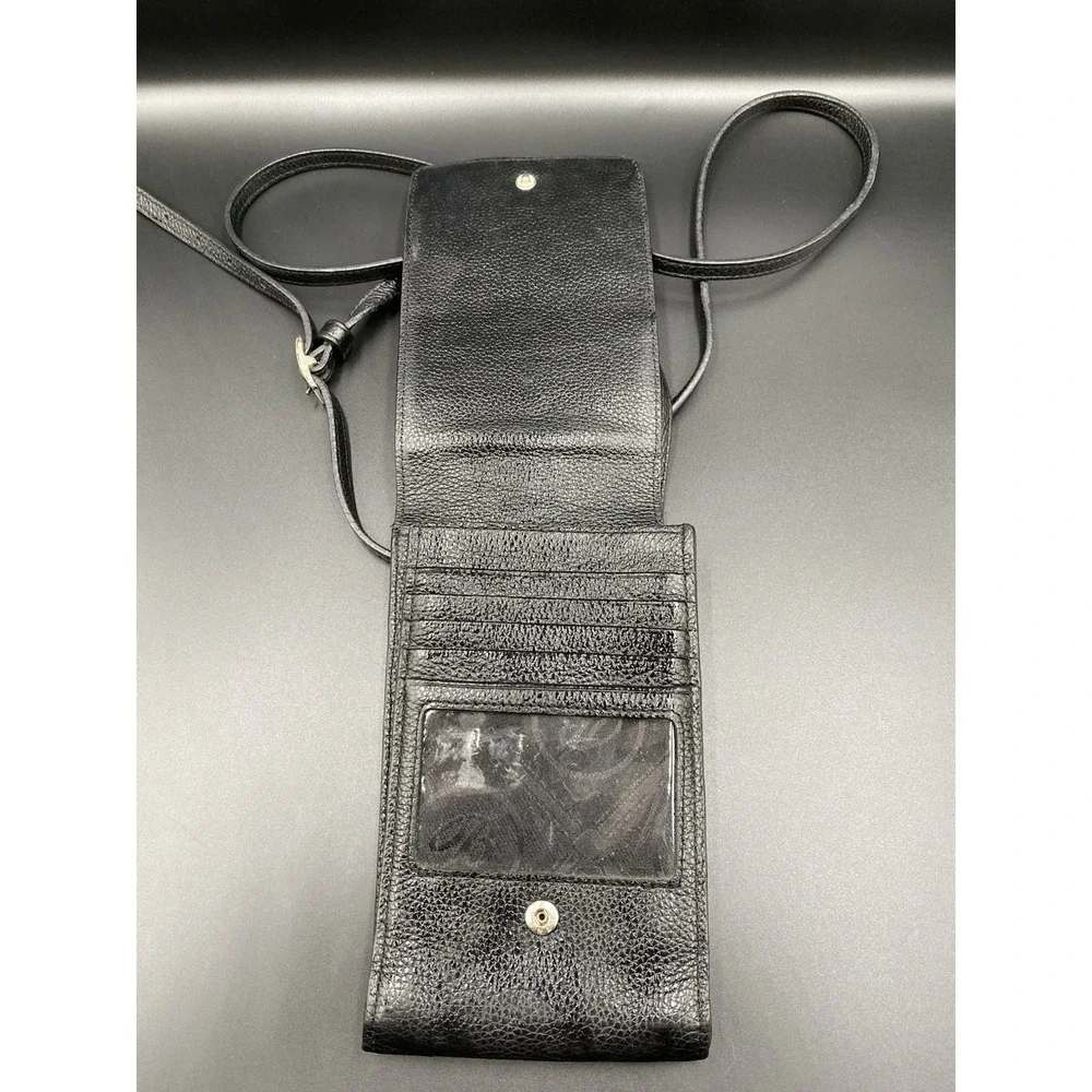 Brighton Pretty Tough Phone Organizer Black Leather.